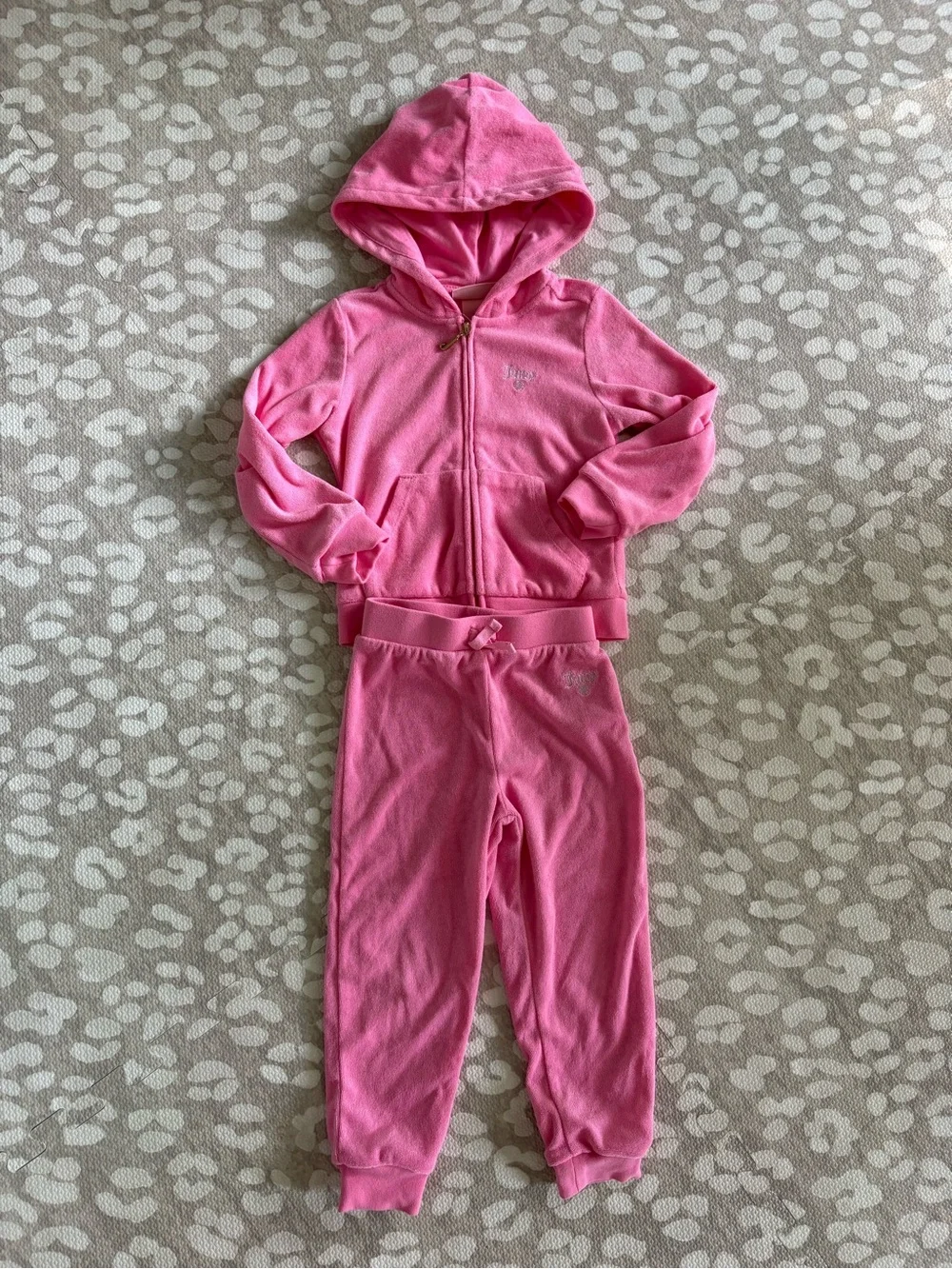 Juicy Couture 3T girls terry cloth track suit